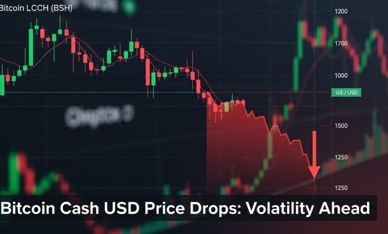 Bitcoin Cash USD Price Drops Volatility Ahead