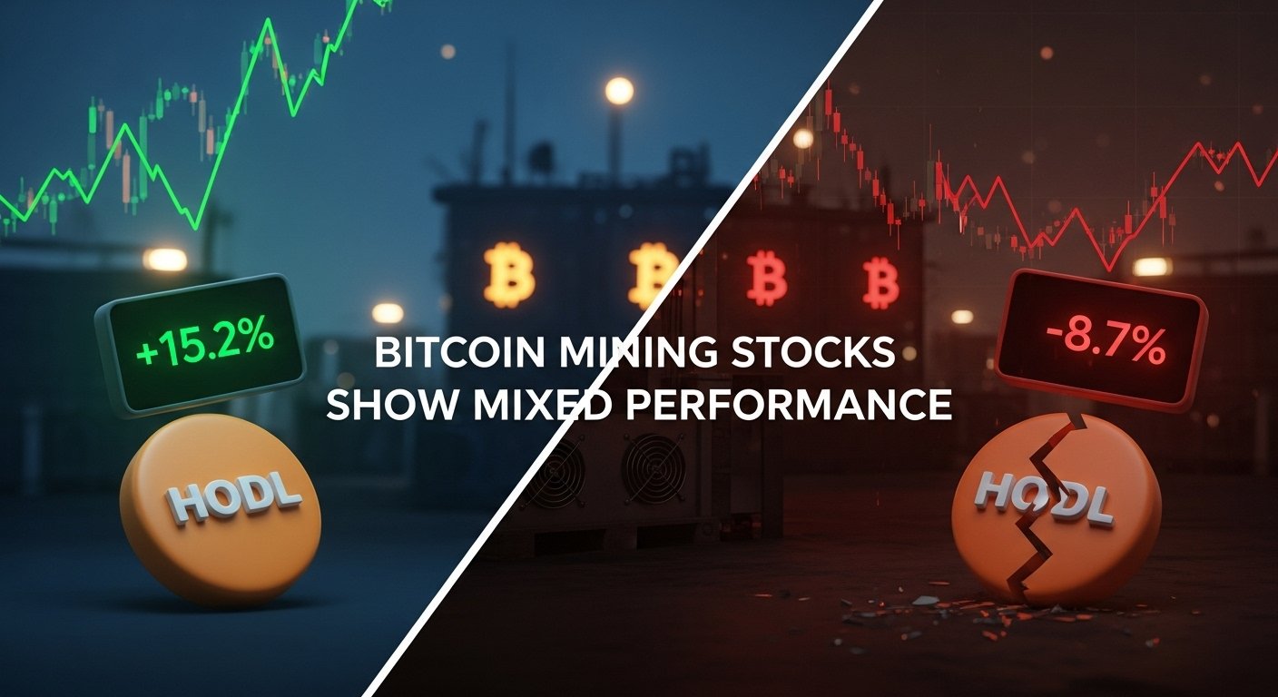Bitcoin Mining Stocks Show Mixed Performance