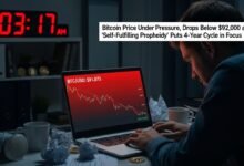 Bitcoin price under pressure, drops below $92,000 as 'self-fulfilling prophecy' puts 4-year cycle in focus