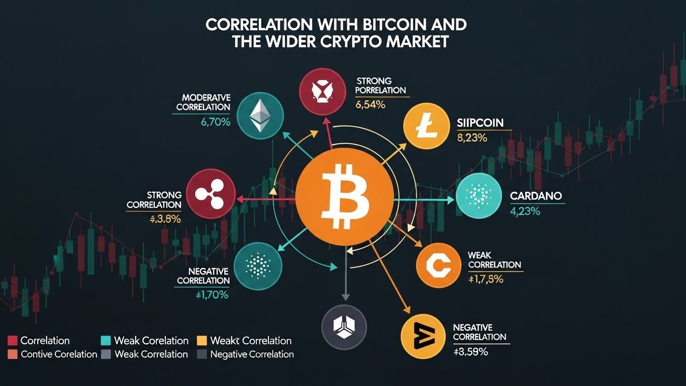 Correlation with Bitcoin and the Wider Crypto Market