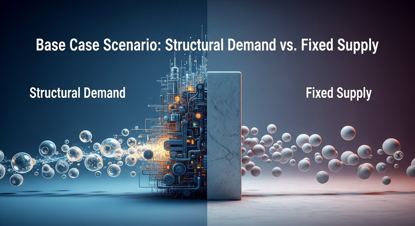 Base Case Scenario: Structural Demand vs. Fixed Supply