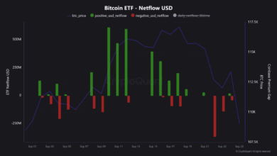 BTC ETFs Net Outflows Hit $1.1B in 6-Day Streak | Bitcoin News