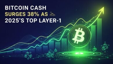 Bitcoin Cash Surges 38% as 2025’s Top Layer-1