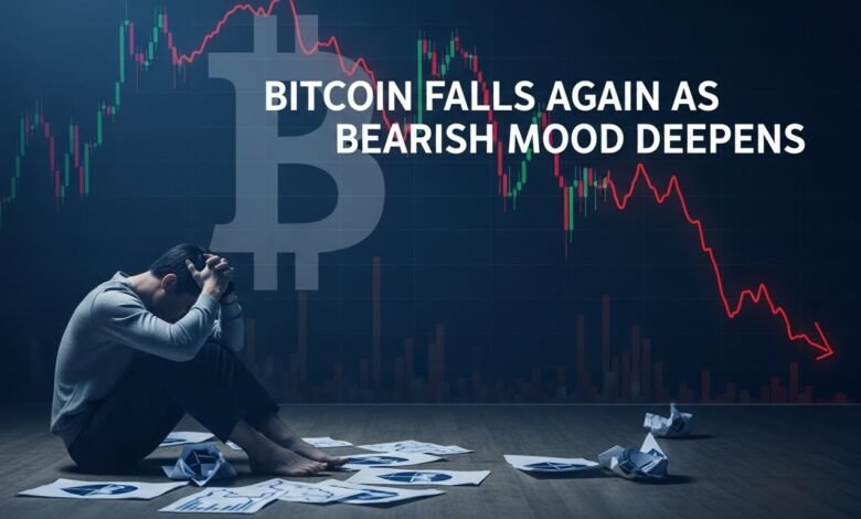 Bitcoin Falls Again as Bearish Mood Deepens