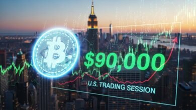 Bitcoin Re-Takes $90,000 as Price Spikes in U.S. Trading Session