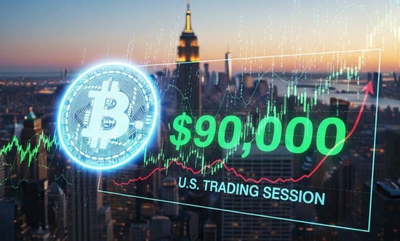 Bitcoin Re-Takes $90,000 as Price Spikes in U.S. Trading Session