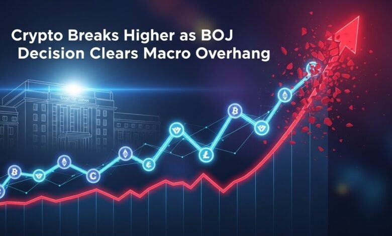 Crypto Breaks Higher as BOJ Decision Clears Macro Overhang