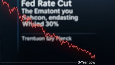 Fed Rate Cut Crypto Market Third Consecutive Drop Sets 3-Year Low