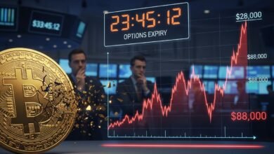 Bitcoin Price Drops Below $88K Ahead of $28.5B Options Expiry