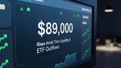 Bitcoin Price Today: Rises to $89K Amid Thin Liquidity & ETF Outflows