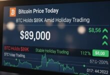 Bitcoin Price Today: BTC Holds $89K Amid Holiday Trading