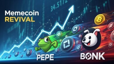 Memecoin Revival PEPE BONK Lead High-Risk Crypto Surge