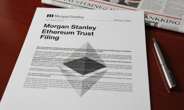 Morgan Stanley Ethereum Trust Filing Major Bank
