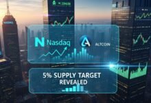 Nasdaq Company Invests in Altcoin 5% Supply Target Revealed