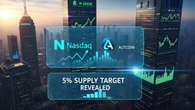 Nasdaq Company Invests in Altcoin 5% Supply Target Revealed