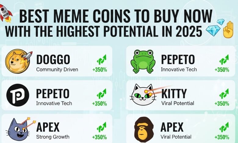 Best Meme Coins to Buy Now With the Highest Potential in 2025