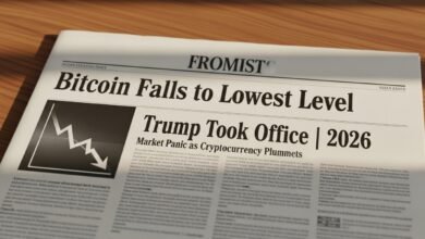 Bitcoin Falls to Lowest Level Since Trump Took Office 2026