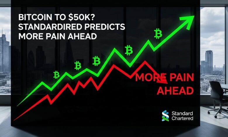 Bitcoin to $50K Standard Chartered Predicts More Pain Ahead