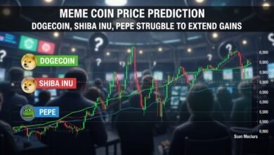 Meme Coins Price Prediction Dogecoin, Shiba Inu, Pepe Struggle to Extend Gains