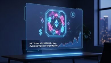 NFT Sales Hit $574M in July Average Values Surge Higher