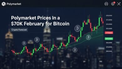 Polymarket Prices In a $70K February for Bitcoin Crypto Forecast