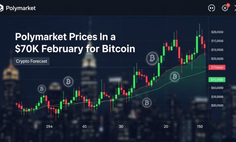 Polymarket Prices In a $70K February for Bitcoin Crypto Forecast