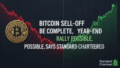 Bitcoin Sell-Off May Be Complete, Year-End Rally Possible, Says Standard Chartered